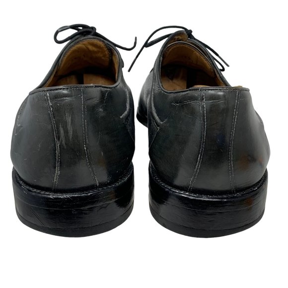 Paolo De Marco 63491 Gray Leather Cap Toe Lace Up Dress Shoes‎